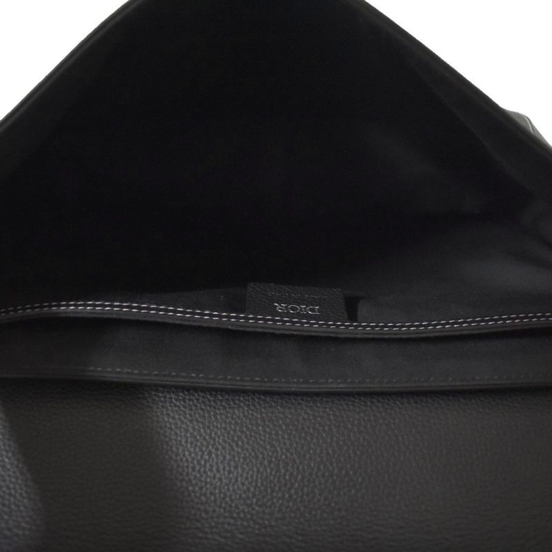 Dior Saddle Messenger Bag With Flap Small Black AA