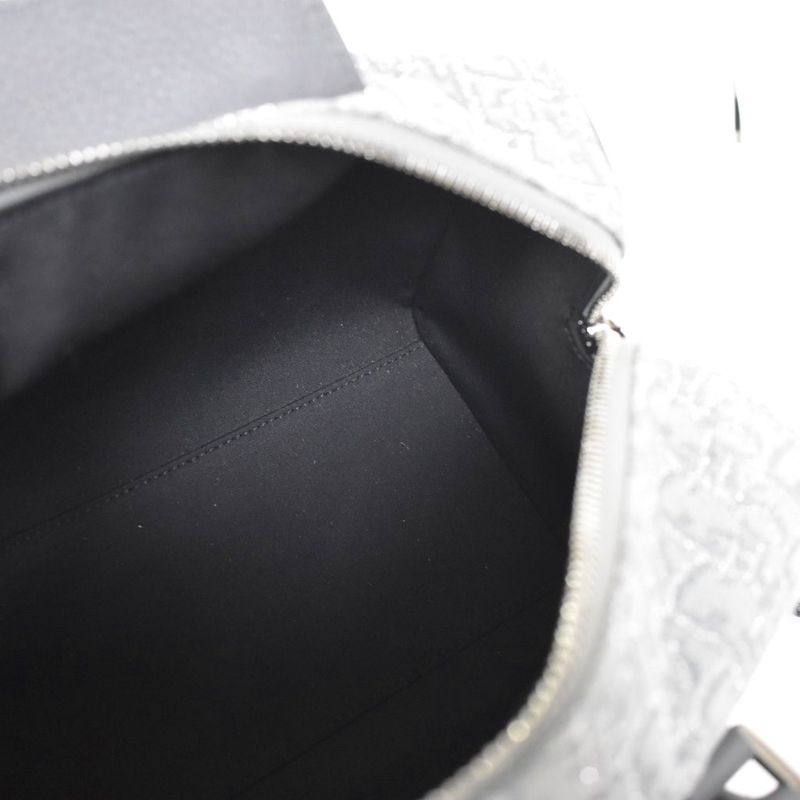 Dior Lingot26 Oblique Glitter Shoulder Bag Handbag Grey AA