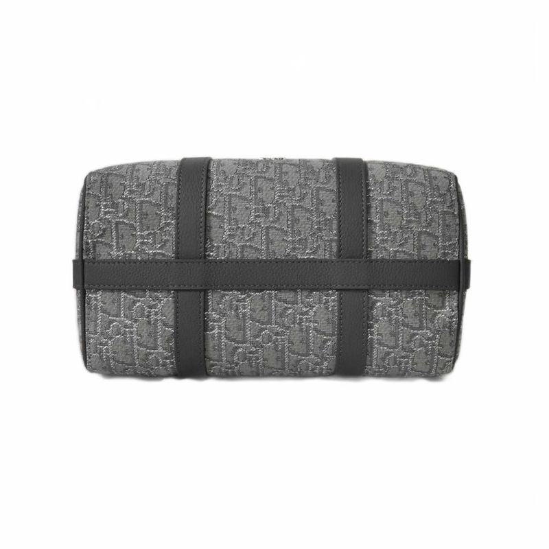 Dior Lingot26 Oblique Glitter Shoulder Bag Handbag Grey AA