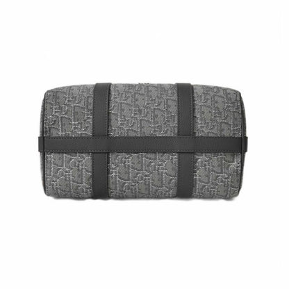 Dior Lingot26 Oblique Glitter Shoulder Bag Handbag Grey AA