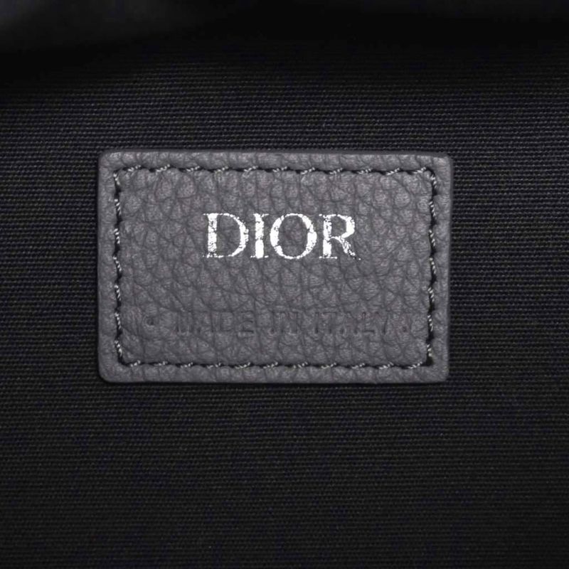 Dior Lingot26 Oblique Glitter Shoulder Bag Handbag Grey AA