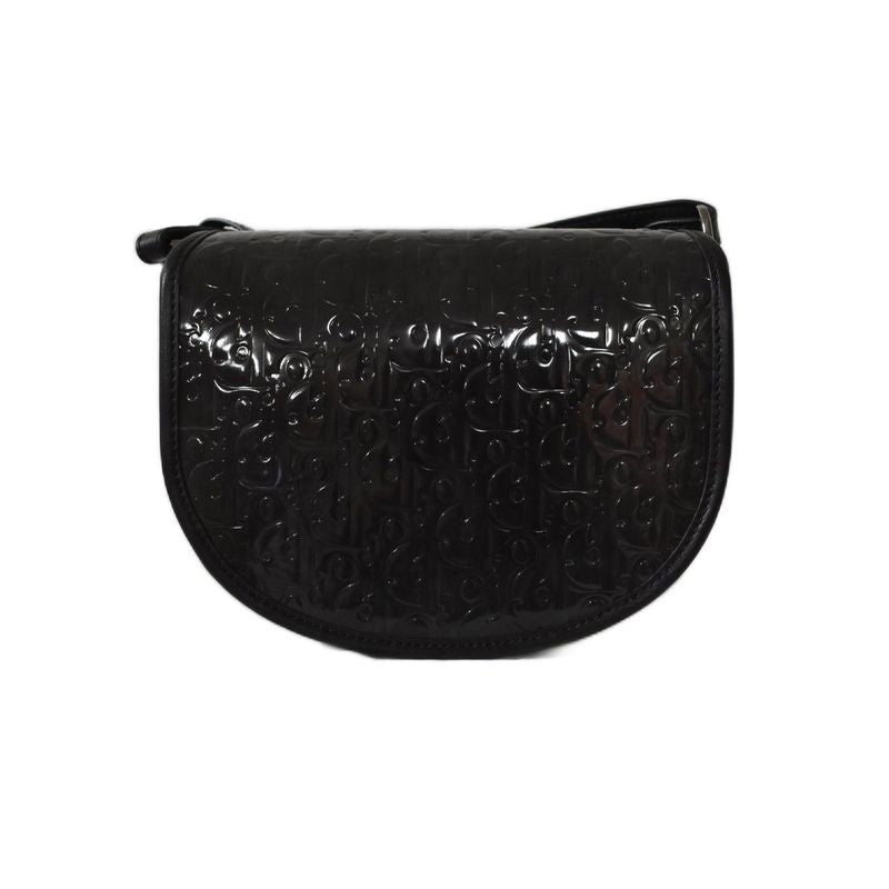 Dior Gallop Mini Shoulder Bag Embossed Black AA