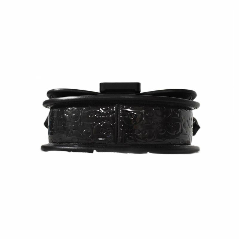 Dior Gallop Mini Shoulder Bag Embossed Black AA