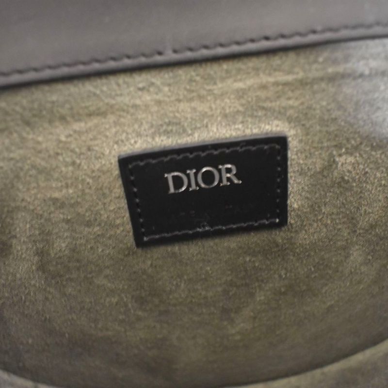 Dior Gallop Mini Shoulder Bag Embossed Black AA