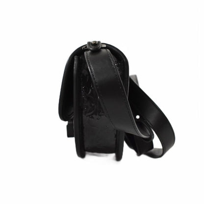 Dior Gallop Mini Shoulder Bag Embossed Black AA