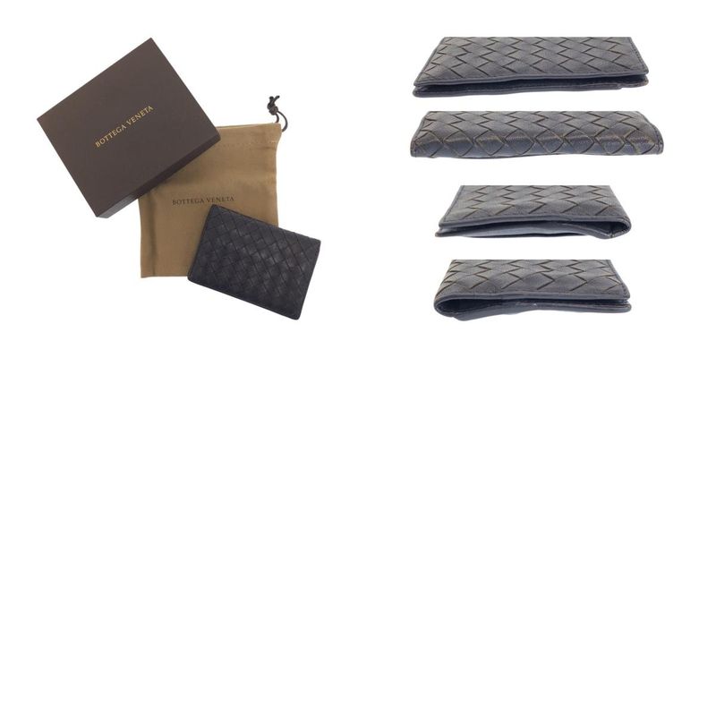 Bottega Veneta Bottega Veneta Intrecciato Leather Card Case Pass Case Men's