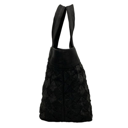Bottega Veneta Intrecciato Webbing Tote Bag Black Quilted