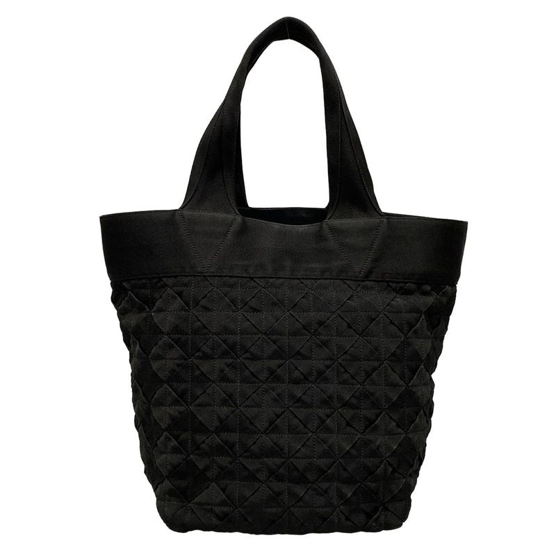 Bottega Veneta Intrecciato Webbing Tote Bag Black Quilted