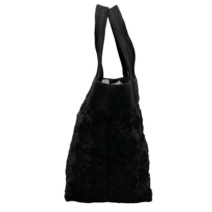 Bottega Veneta Intrecciato Webbing Tote Bag Black Quilted