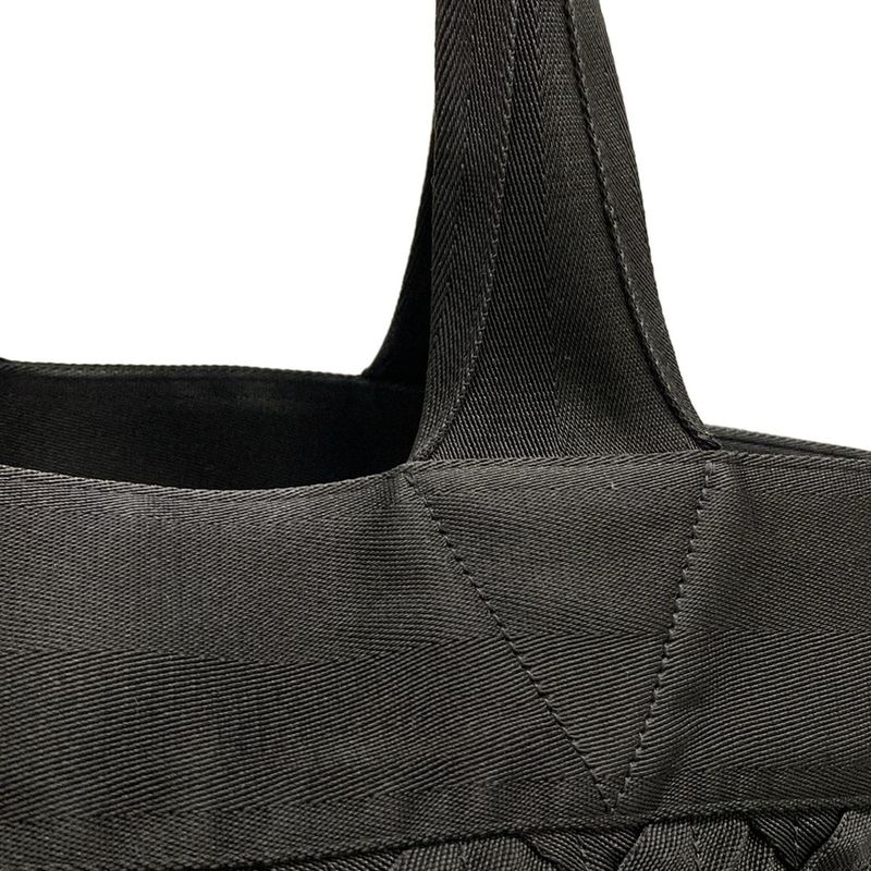Bottega Veneta Intrecciato Webbing Tote Bag Black Quilted