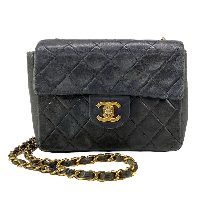 Chanel Shoulder Bag Mini Matelasse A01115 Black Chain Shoulder/gold Hardware