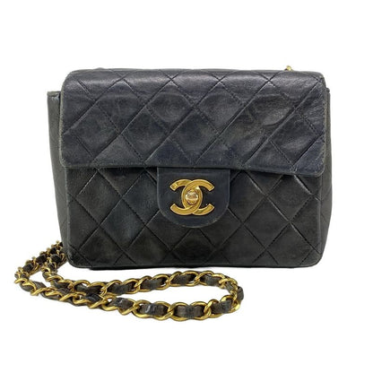 Chanel Shoulder Bag Mini Matelasse A01115 Black Chain Shoulder/gold Hardware
