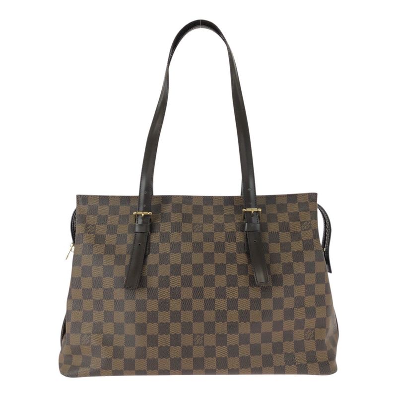 Louis Vuitton Damier Ebène Chelsea Brown Gold Hardware Pvc/leather N51119 Tote