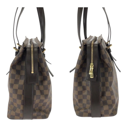 Louis Vuitton Damier Ebène Chelsea Brown Gold Hardware Pvc/leather N51119 Tote