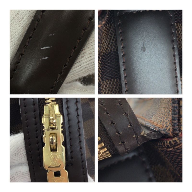 Louis Vuitton Damier Ebène Chelsea Brown Gold Hardware Pvc/leather N51119 Tote