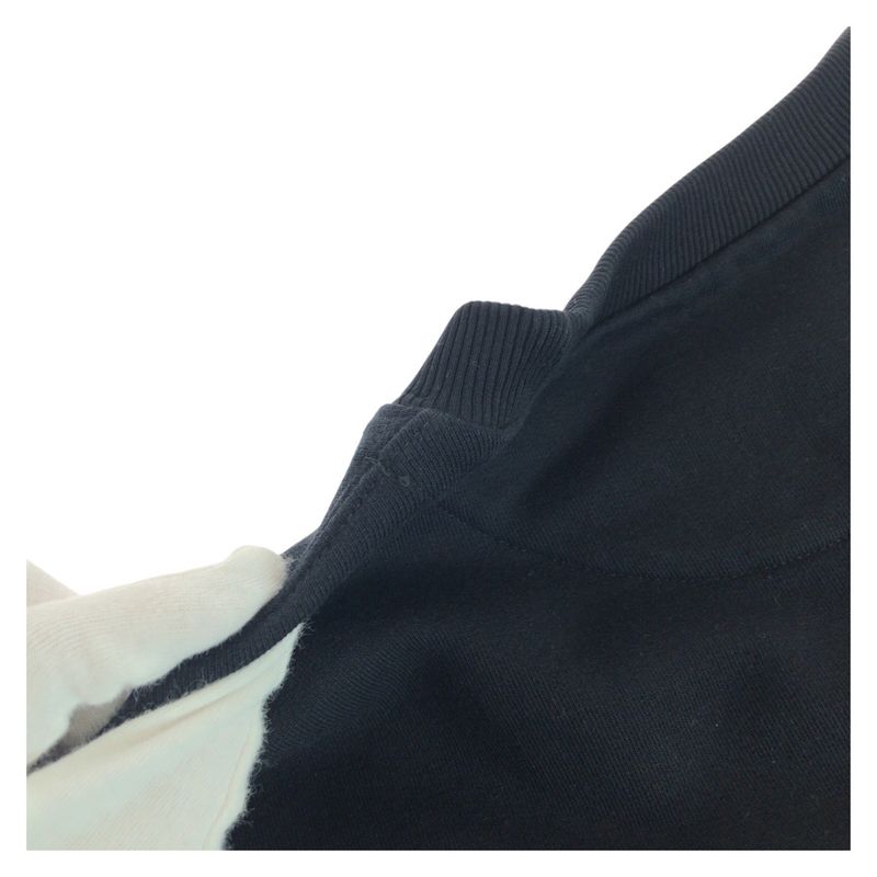 Prada Triangle Logo Plate Size M Black Cotton ACU1 2023 121 Sweatshirt Men