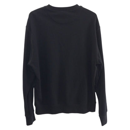 Prada Triangle Logo Plate Size M Black Cotton ACU1 2023 121 Sweatshirt Men