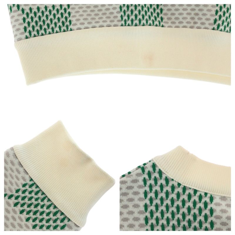 Louis Vuitton Damier Size M White Green Grey Cotton/nylon Rm241 Llm Hqy92w