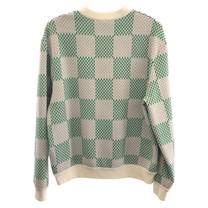 Louis Vuitton Damier Size M White Green Grey Cotton/nylon Rm241 Llm Hqy92w
