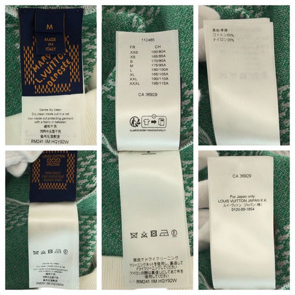 Louis Vuitton Damier Size M White Green Grey Cotton/nylon Rm241 Llm Hqy92w