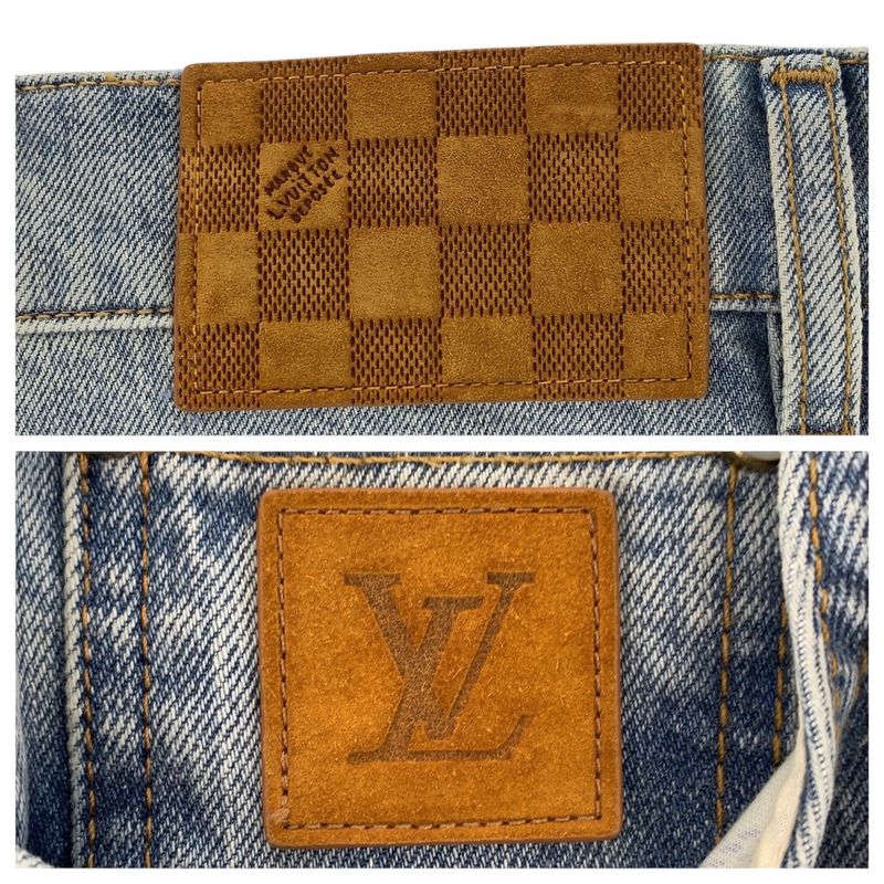 Louis Vuitton Size 30 Blue Denim Pants For Men 505344