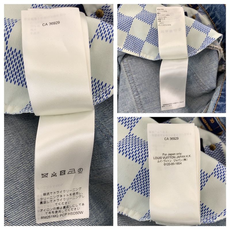 Louis Vuitton Size 30 Blue Denim Pants For Men 505344