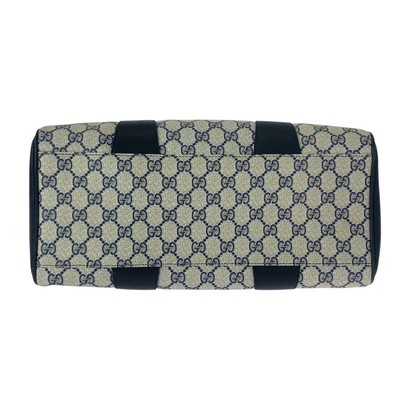 Gucci Vintage Sherry Line GG Supreme Canvas Handbag Boston Bag Shoulder Bag