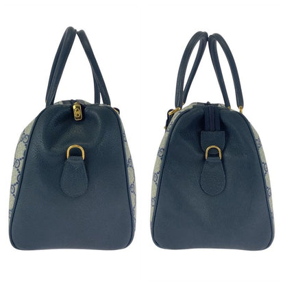 Gucci Vintage Sherry Line GG Supreme Canvas Handbag Boston Bag Shoulder Bag