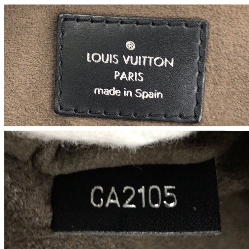 Louis Vuitton Epi Porte Dauphine Jules Black Silver Hardware Leather M50163