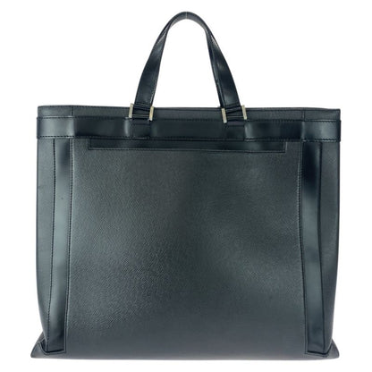 Louis Vuitton Taiga Casbek GM Black Silver Hardware Leather M31012 Business Bag