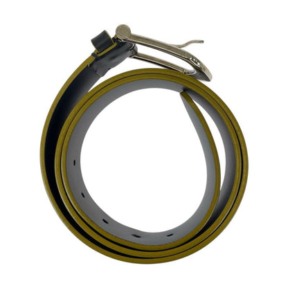 Louis Vuitton 95cm (3740in)/38" Black Silver Hardware Leather M9559 Belt Men's