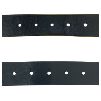 Louis Vuitton 95cm (3740in)/38" Black Silver Hardware Leather M9559 Belt Men's