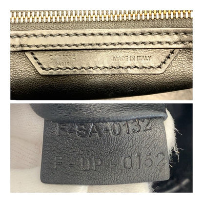 Celine Luggage Mini Shopper Black Gold Hardware Leather F SA 0132 Tote Bag