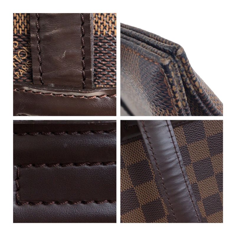 Louis Vuitton Damier Parioli PM Brown Gold Hardware Pvc/leather N51123 Tote Bag