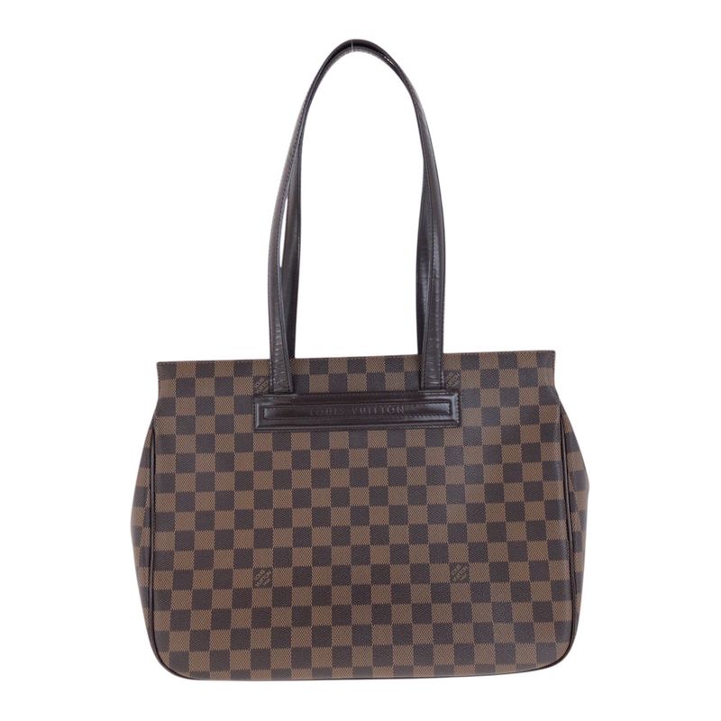 Louis Vuitton Damier Parioli PM Brown Gold Hardware Pvc/leather N51123 Tote Bag