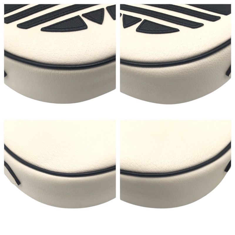 Gucci Adidas Collaboration Marmont White Black Leather G038041801 Shoulder Bag