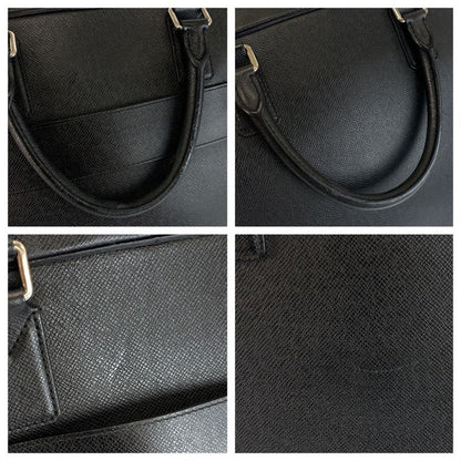 Louis Vuitton Taiga Neo Igor Black Silver Hardware Leather M32782 Business Bag