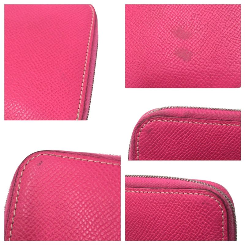 Hermes Azap Long Silk Inn Pink Rose Tillian Silver Hardware Vaux Epson Long