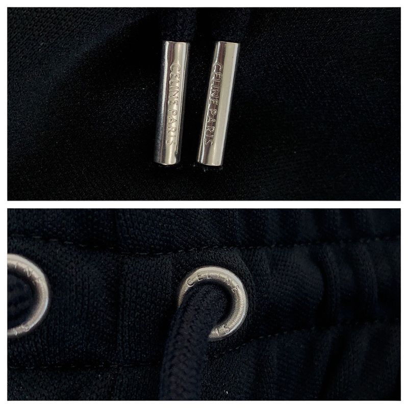 Celine Logo Size XS Black Polyester Tracksuit Pants Jersey Men's 505662