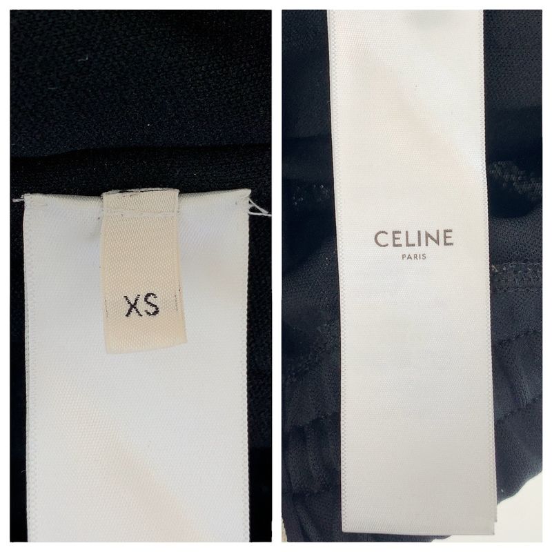 Celine Logo Size XS Black Polyester Tracksuit Pants Jersey Men's 505662
