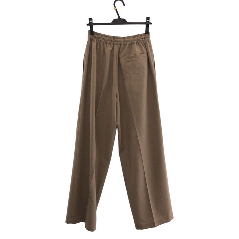 Louis Vuitton Size 48 Beige Wool Drawstring Ring Pants Men's 505663