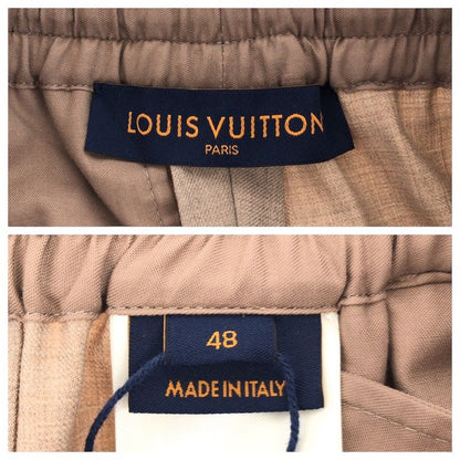 Louis Vuitton Size 48 Beige Wool Drawstring Ring Pants Men's 505663