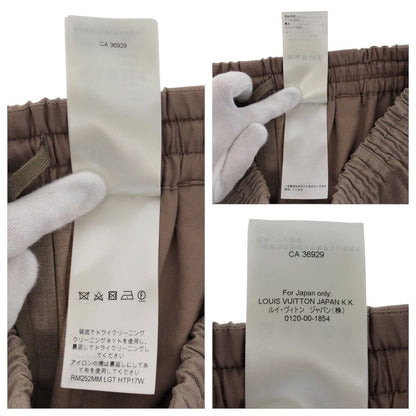 Louis Vuitton Size 48 Beige Wool Drawstring Ring Pants Men's 505663
