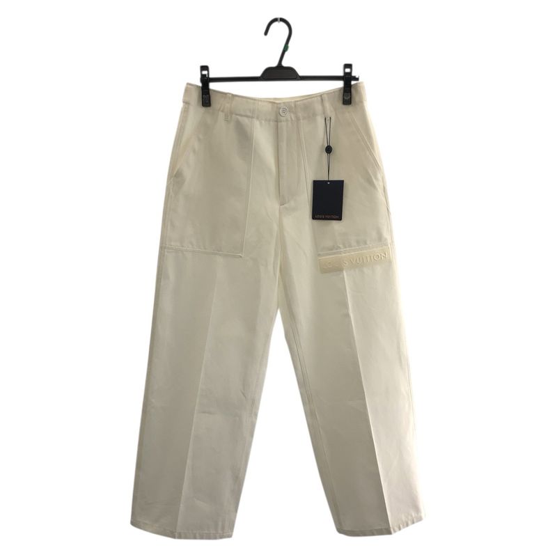 Louis Vuitton Signature Size 46 White Cotton Rm252mv QYV Htp30w Other Bottoms