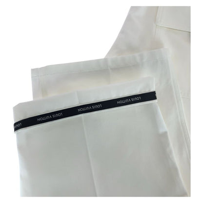 Louis Vuitton Signature Size 46 White Cotton Rm252mv QYV Htp30w Other Bottoms