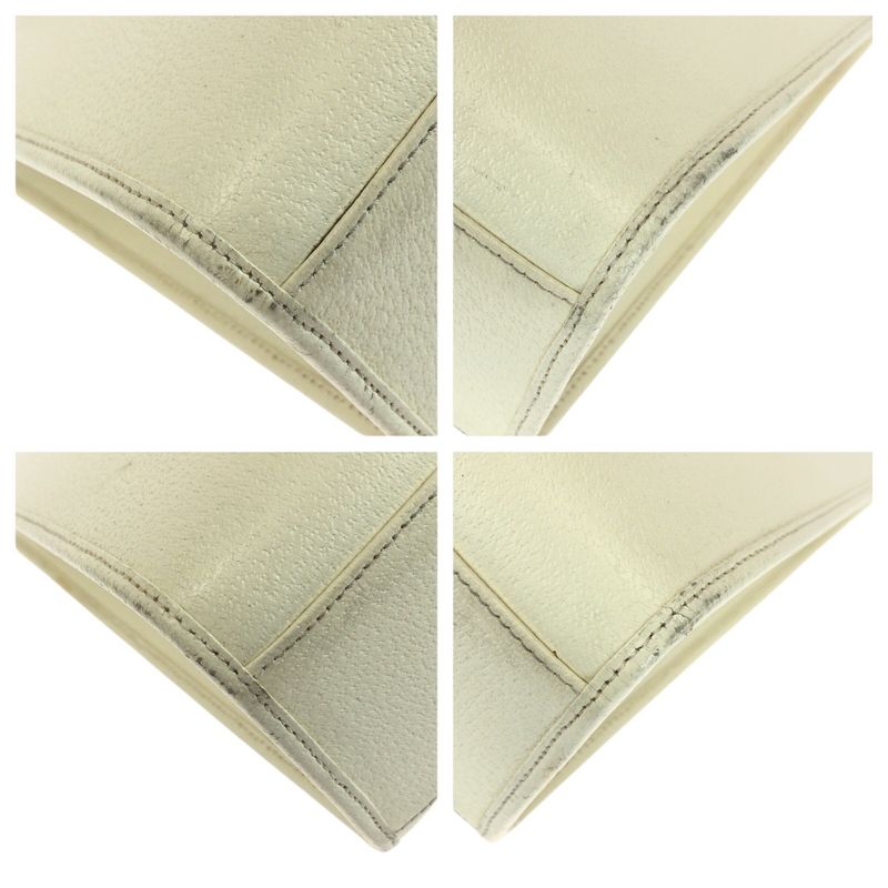 Gucci Jackie White Ivory Silver Hardware Leather 002 1064 Tote Bag Handbag