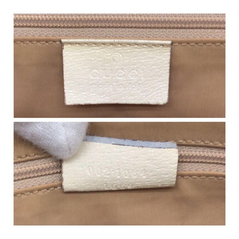 Gucci Jackie White Ivory Silver Hardware Leather 002 1064 Tote Bag Handbag