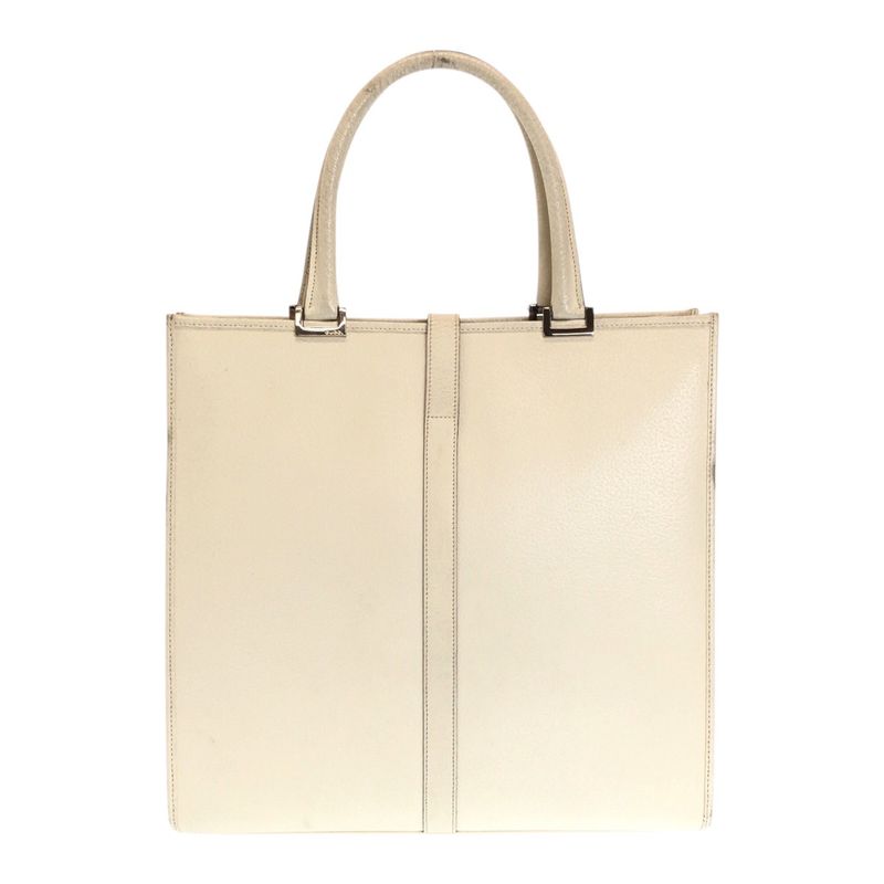 Gucci Jackie White Ivory Silver Hardware Leather 002 1064 Tote Bag Handbag