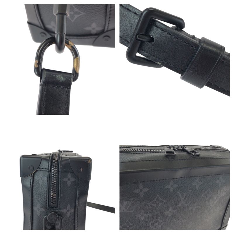 Louis Vuitton Monogram Eclipse Soft Trunk Black Hardware PVC M44730 Chain