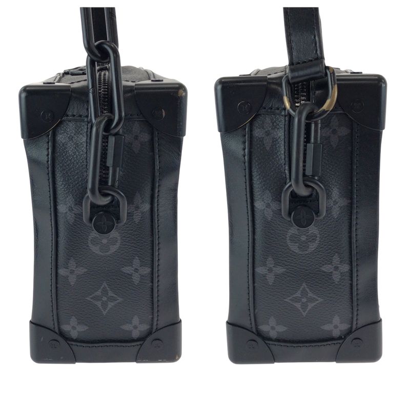 Louis Vuitton Monogram Eclipse Soft Trunk Black Hardware PVC M44730 Chain